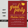 personalized graduation announcements for college and high school seniors with color changing elements to match your alma mater